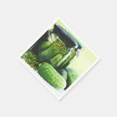 Polen Polska Gherkins Polnische Lebensmittelschlec Serviette (Ecke)