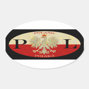 Polen Polska Ovaler Aufkleber