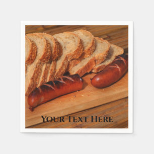 Polen Polska Polnisches Essen Kielbasa Wurst Serviette