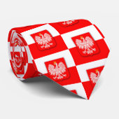 Polen Polska Polska polnischer Flaggenpattern Krawatte (Gerollt)