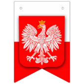 Polen Polska Polski Emblem Patriotic Wimpelkette (Zweite Fahne)