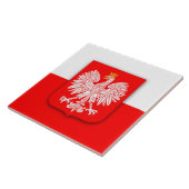 Polen Polska Red White Eagle Polnisch Fliese (Seite)