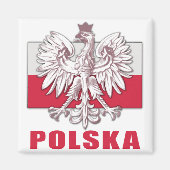 Polen Polska-Wappen Magnet (Vorne)