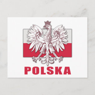Polen Polska-Wappen Postkarte