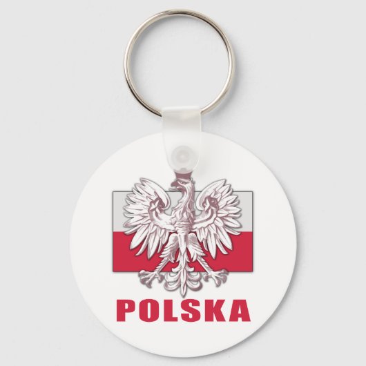 Polen Polska-Wappen Schlüsselanhänger (Vorderseite)
