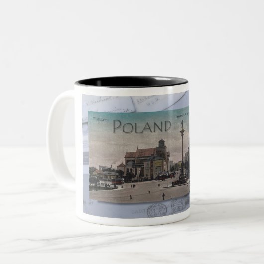 POLEN POSTCARDS 1900 - Zwei-Tone-Tasse Zweifarbige Tasse (Vorderseite Links)