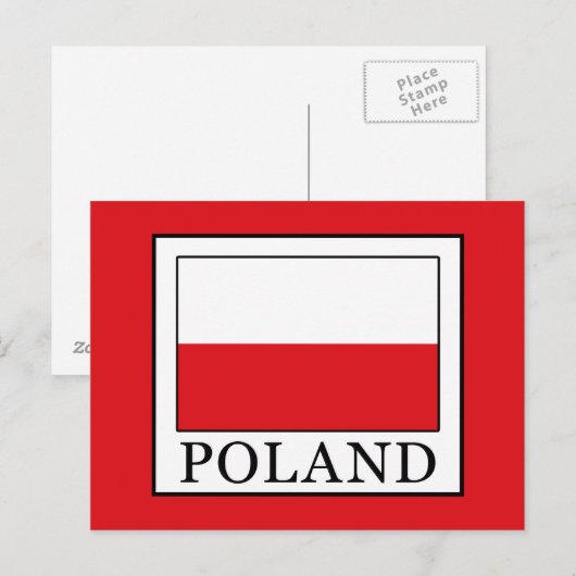 Polen Postkarte (Vorne/Hinten)