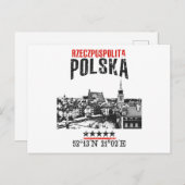 Polen Postkarte (Vorne/Hinten)