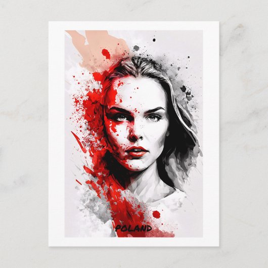 Polen Postkarte - Portrait - Welt der Frauen (Vorderseite)