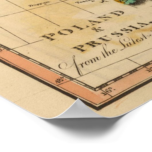 Polen, Preußen Poster (Ecke)