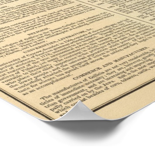 Polen, Preußen und Ungarn Poster (Ecke)