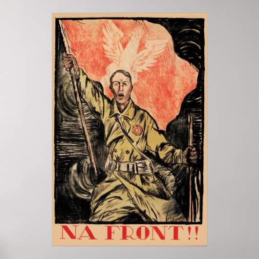 Polen Propaganda Polnisch-Sowjetischer Krieg 1920e Poster (Vorne)