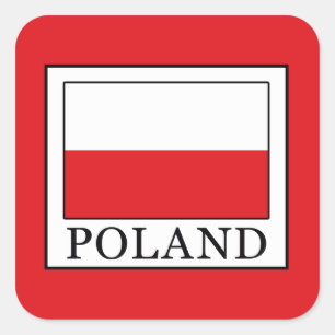 Polen Quadratischer Aufkleber