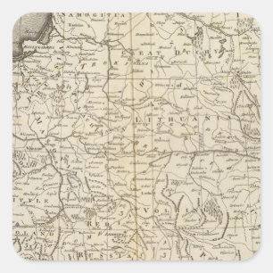 Polen Quadratischer Aufkleber