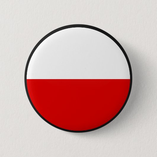Polen-Qualität Flaggen-Kreis Button (Vorderseite)
