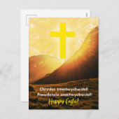 Polen - Religiöse Osterzeit Feiertagspostkarte (Vorne/Hinten)