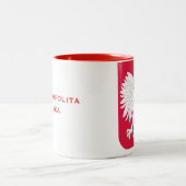 Polen-Republik von Polen-Tasse Zweifarbige Tasse (Mittel)