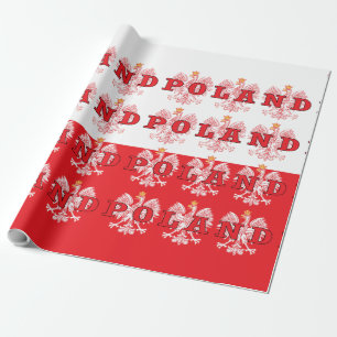 Polen Rote Adler Geschenkpapier