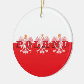 Polen Rote Adler Keramik Ornament (Links)