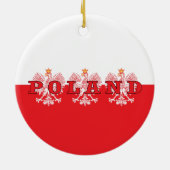 Polen Rote Adler Keramik Ornament (Hinten)