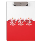 Polen Rote Adler Klemmbrett (Vorderseite)