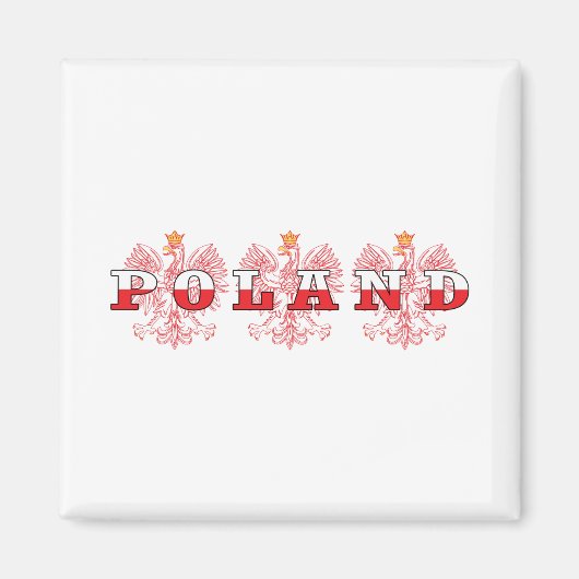 Polen Rote Adler Magnet (Vorne)