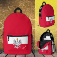 Polen, Rucksack, polnische Flagge, Adler/Polska