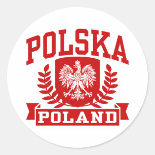 Polen Runder Aufkleber