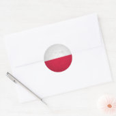 Polen Runder Aufkleber (Umschlag)