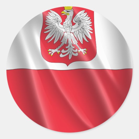 POLEN RUNDER AUFKLEBER (Vorderseite)