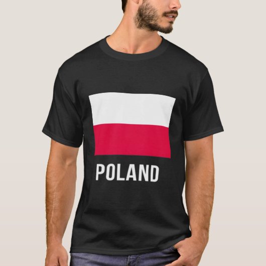 Polen Shirt der Flagge Polnisch (Vorderseite)
