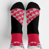 Polen Socken, polnische Flagge patriotisch / sport Socken (Oben)