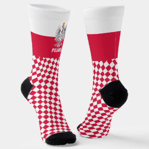 Polen Socken, polnische Flagge, Polska mode / spor Socken
