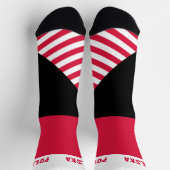 Polen Socken, polnische Flaggenfarben / Sport Socken (Oben)