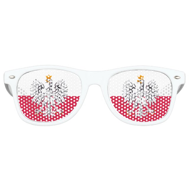 Polen Sonnenbrille & Party Shades / polnische Flag (Vorderseite)