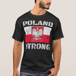 Polen starke Unterstützung für polnische Stolperfl T-Shirt
