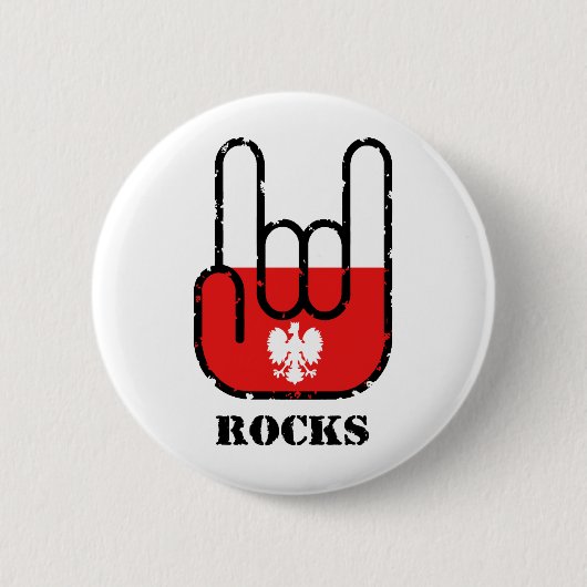 Polen Steine Button (Vorderseite)
