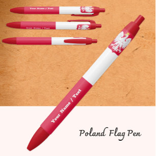Polen Stift, Polnische Flagge Stift, Personalisier Kugelschreiber