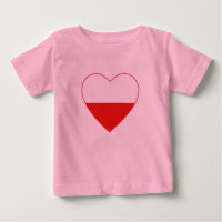 Polen T - Shirt "Flaggen Herz"