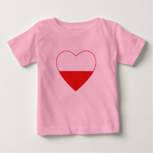Polen T - Shirt "Flaggen Herz"