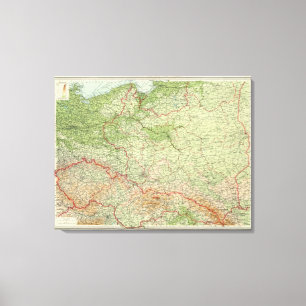 Polen u. die Tschechoslowakei Leinwanddruck