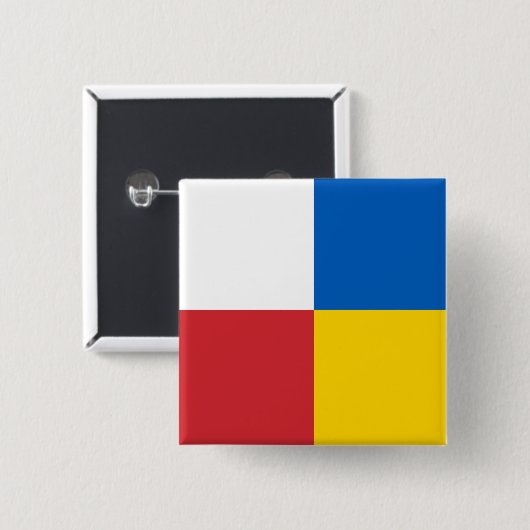 Polen Ukraine Button (Vorne & Hinten)