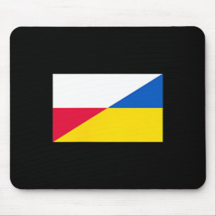 Polen Ukraine Flagge Unterstützung Freundschaft Na Mousepad