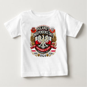 Polen: Unabhängigkeitstag für Kleinkinder Baby T-shirt