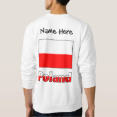 Polen und die polnische Flagge Personalisiert Sweatshirt (Rückseite)