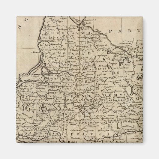 Polen und Litauen Magnet (Vorne)