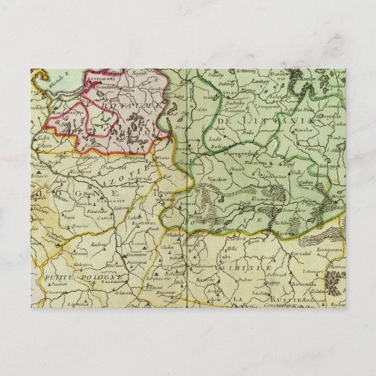 Polen und Litauen Postkarte (Vorderseite)