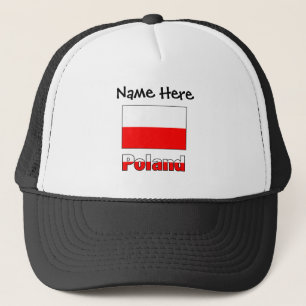 Polen und personalisierte polnische Flagge Truckerkappe