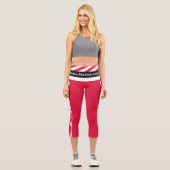 Polen und Polen - Flaggenmode, Fitness, Sport Capri Leggings (Vorderseite)