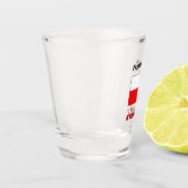 Polen und Polnische Flagge mit Ihrem Namen Shotgla Schnapsglas (Links)